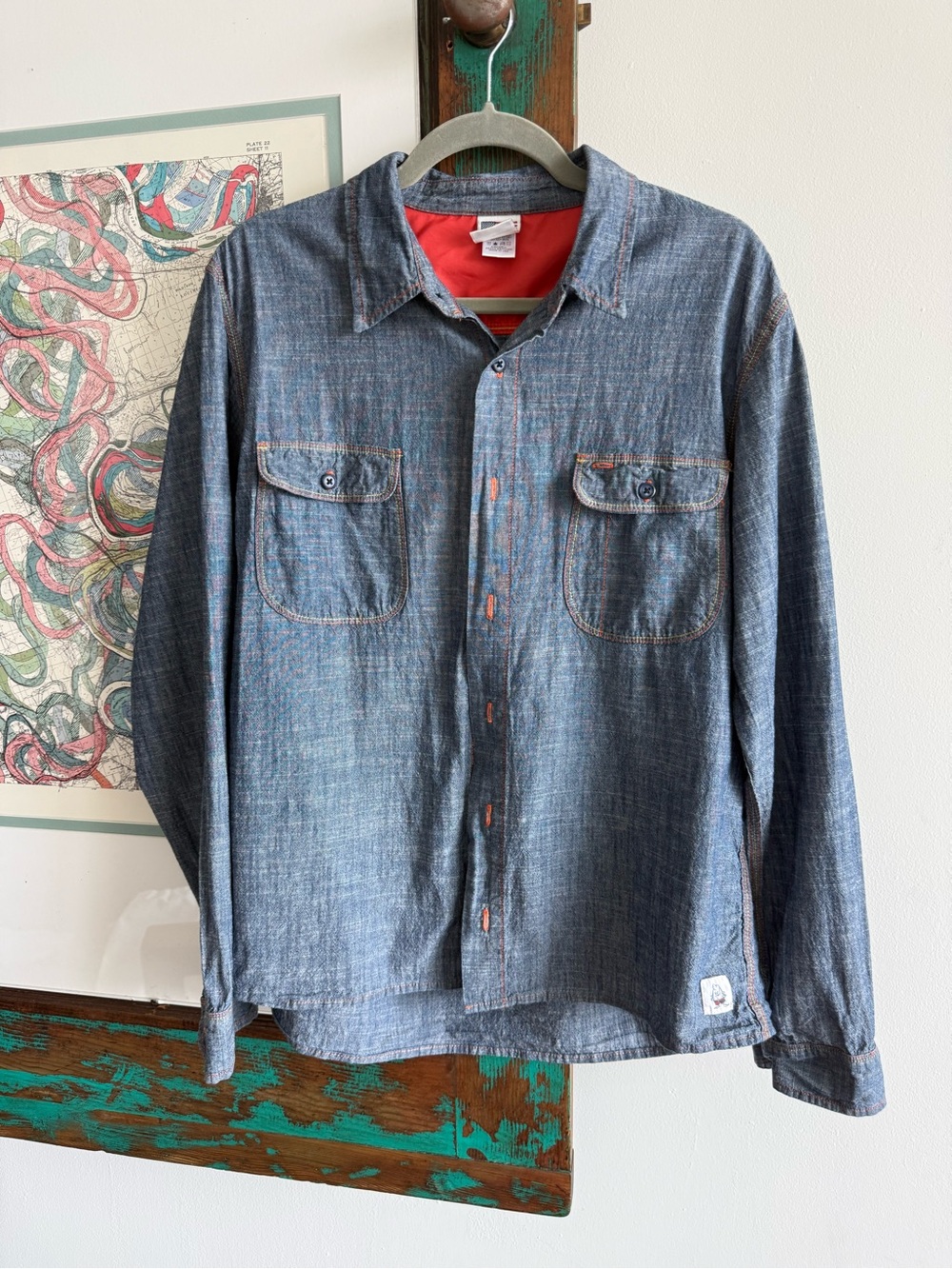 Birdwell Beach Britches Chambray Work shirt Men’s Medium